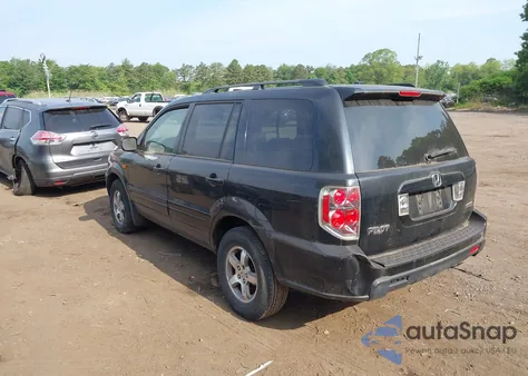 2006 Honda Pilot Ex-L из США, поврежденный, VIN 2HKYF18526H553302